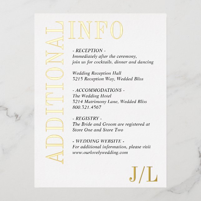 Jocelyn Tarjeta de Gabinete para Bodas Modernos (Anverso)