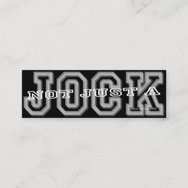 Jock - Tarjeta personal de medios sociales (Anverso)