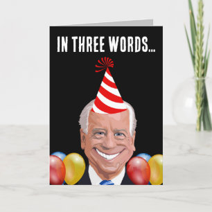 JOE BIDEN CONFUSÓ TARJETAS DE DIVERSIÓN DE CUMPLEA