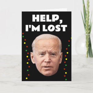 JOE BIDEN FUNNY I'S PERDIDO, TARJETAS NAVIDADES