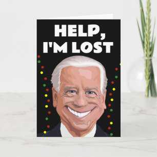 JOE BIDEN FUNNY I'S PERDIDO, TARJETAS NAVIDADES