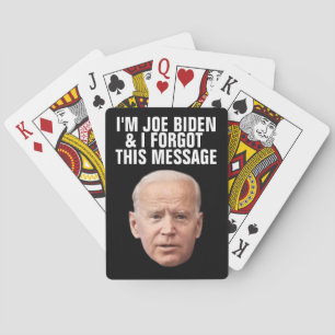 JOE BIDEN FUNNY OLVIDÓ ESTE MENSAJE JUGANDO CARTAS