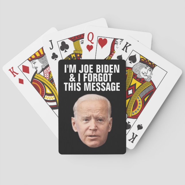 JOE BIDEN FUNNY OLVIDÓ ESTE MENSAJE JUGANDO CARTAS (Reverso)