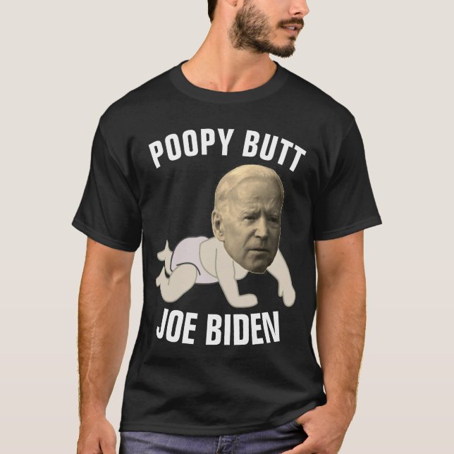JOE BIDEN FUNNY POPPY PERO Camisetas graciosas (Anverso)
