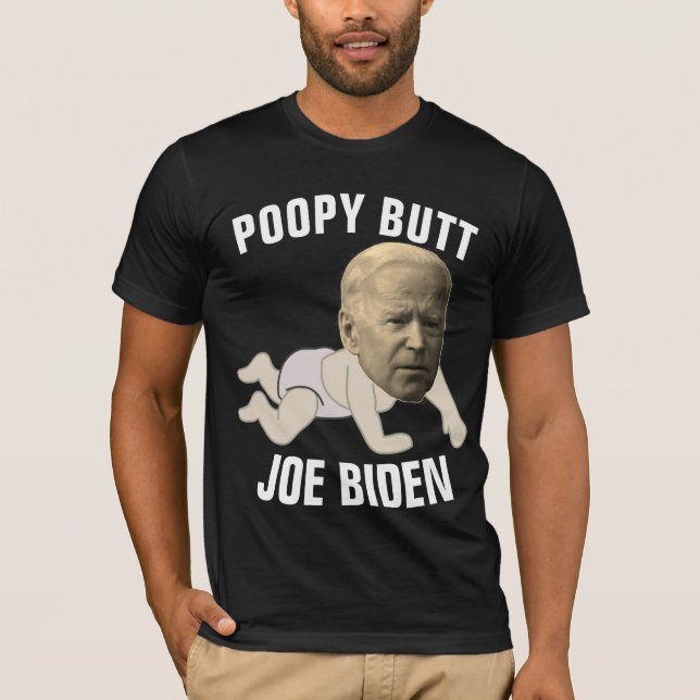 JOE BIDEN FUNNY POPPY PERO Camisetas graciosas (Anverso)