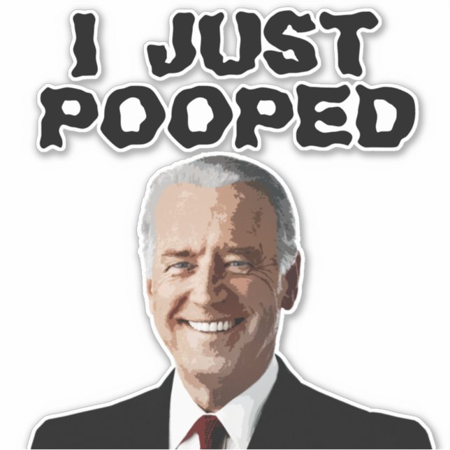 JOE BIDEN PEGATINA DECAL 8X8 (Anverso)