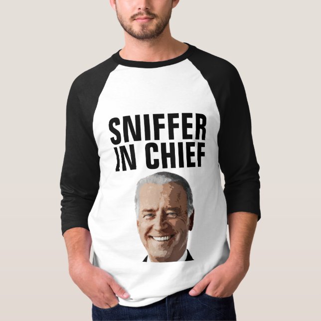 JOE BIDEN SNIFFER EN JEFE DE LA DIVERSA CAMISETA (Anverso)