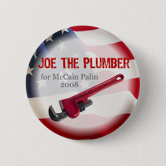 Joe el fontanero para el botón de McCain