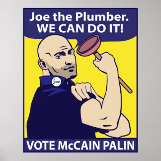 Joe el plomero, podemos hacerlo. Póster