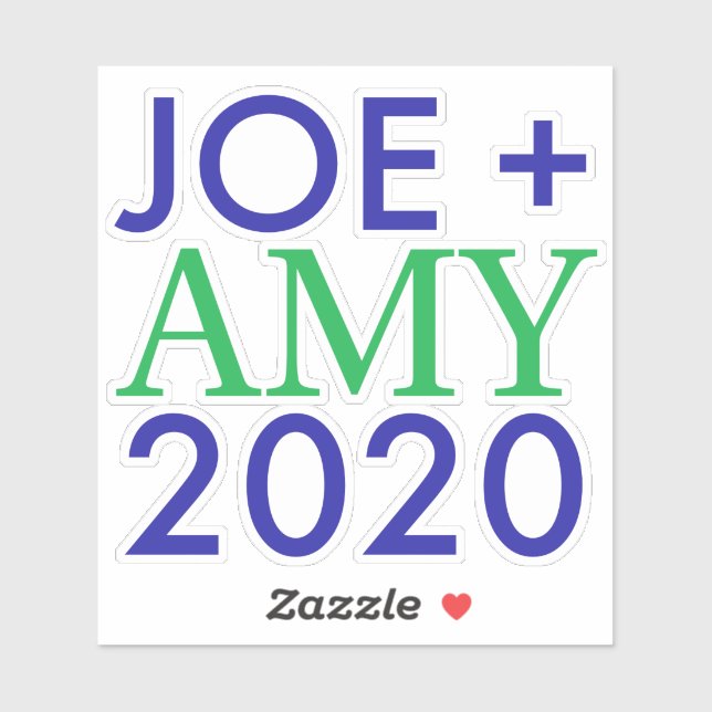 Joe y Amy 2020 Vinyl Pegatina (Hoja)