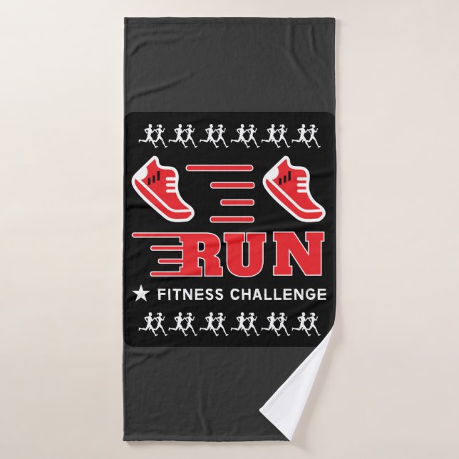 Jogging Get Fit Motivation Support Mug Throw Pil (Toalla de baño)