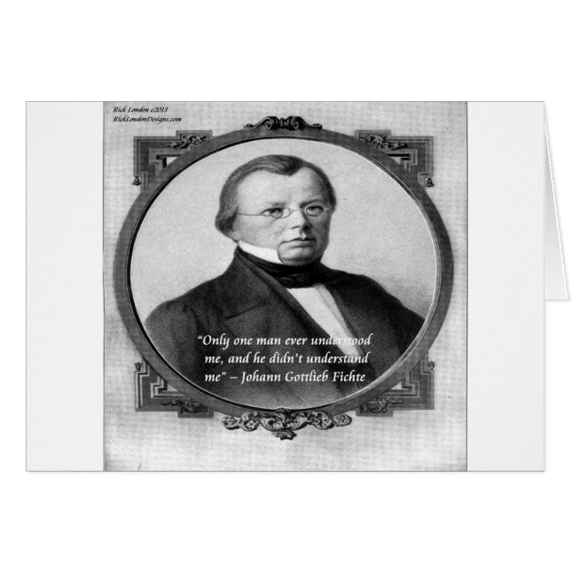 Johann Fichte "Malentendido" (Anverso (Horizontal))