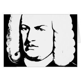 Johann Sebastian Bach abstrakt en Schwarz und weiß