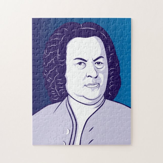 Johann Sebastian Bach als Puzzle (Vertical)