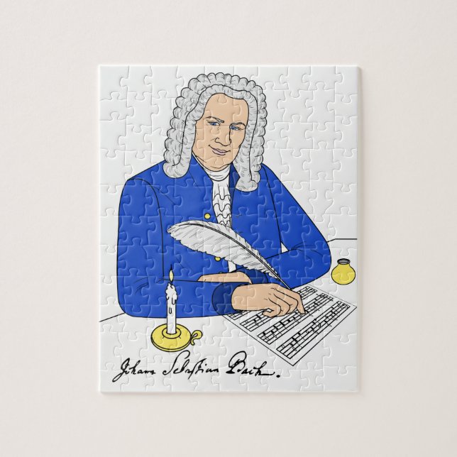 Johann Sebastian Bach puzle para niños (Vertical)