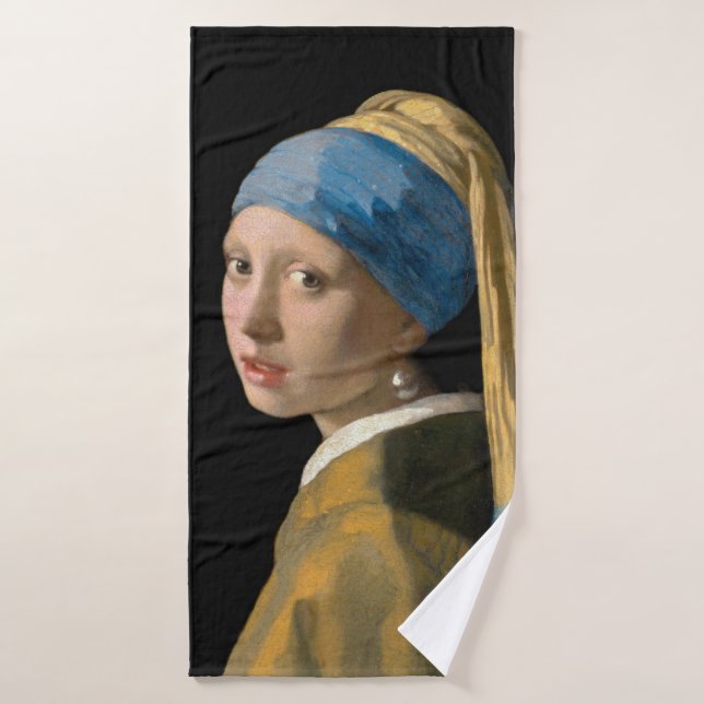 Johannes Vermeer, Chica de Pearl Earring (Toalla de baño)