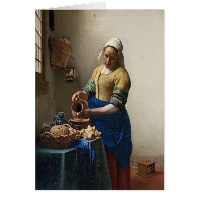 Johannes Vermeer, La Milkmaid (Frente)