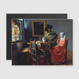 Johannes Vermeer - La tarjeta magnética del vidrio