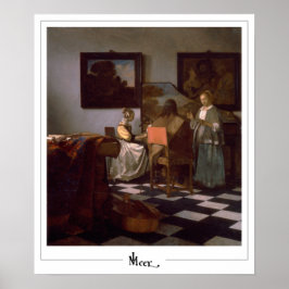 Johannes Vermeer Zedign Poster de arte #19