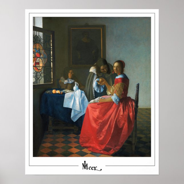 Johannes Vermeer Zedign Poster de arte #24 (Frente)