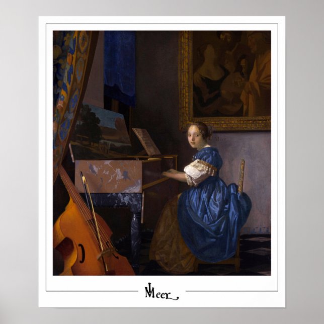 Johannes Vermeer Zedign Poster de arte #34 (Frente)