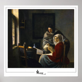 Johannes Vermeer Zedign Poster de arte #35