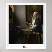 Johannes Vermeer Zedign Poster de arte #37