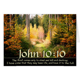 John 10 10 Verso de la Biblia, Camino del bosque d