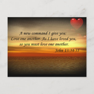 John 13:34-35 Ama otra postal