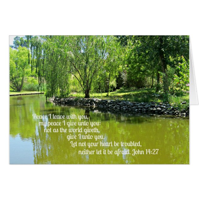 John 14:27 Paz te dejo... (Anverso (Horizontal))