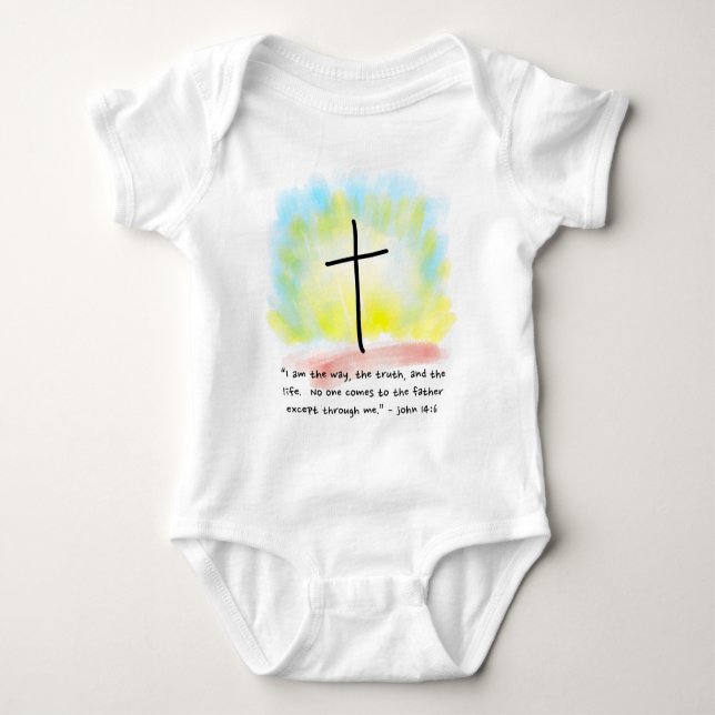JOHN 14:6 Baby Jersey Bodysuit (Anverso)