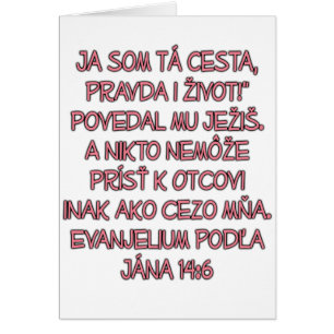 John 14:6 Eslovaco