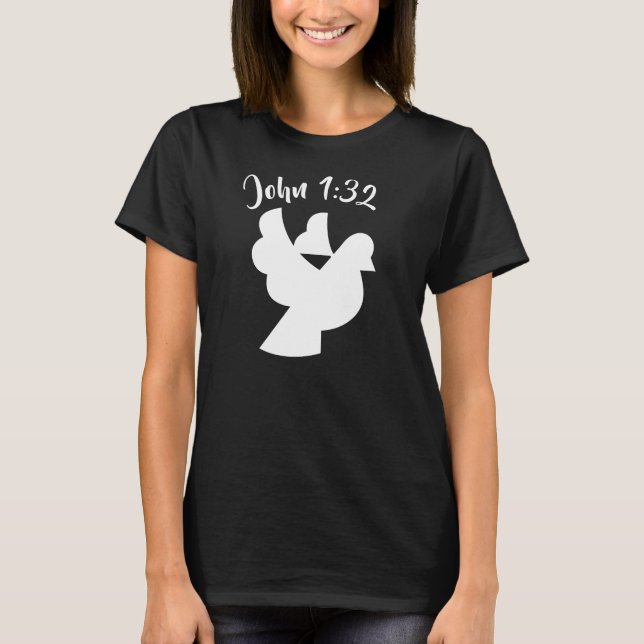 John 1:32 Camiseta básica femenina (Anverso)