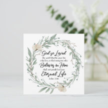 John 3:16 A Dios le encantó la tarjeta versátil de