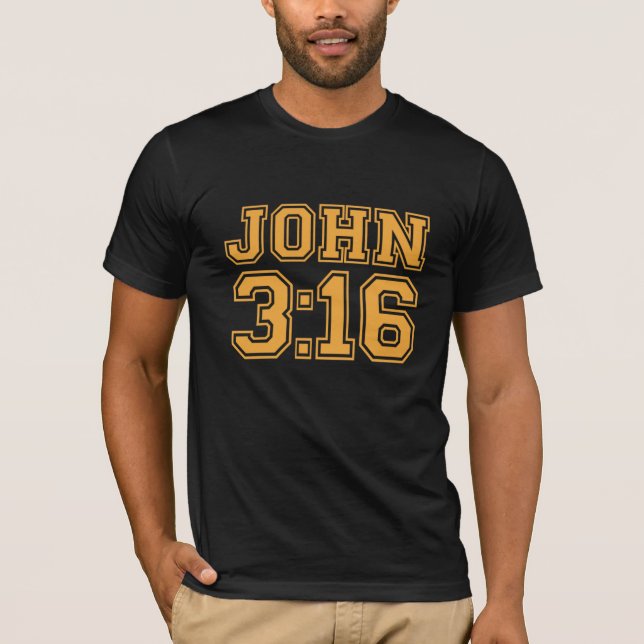 John 3: 16 camisetas (Anverso)
