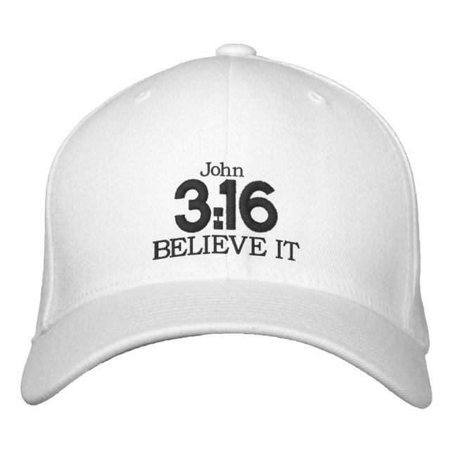 JOHN 3:16 - Gorro de béisbol (Anverso)