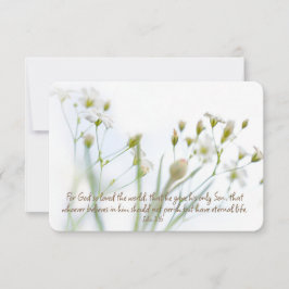 John 3:16 Nota de Alentamiento Floral