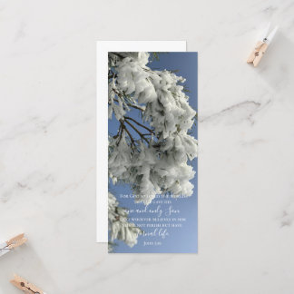 John 3:16 Personalizado Texto | Naturaleza de niev