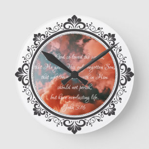 John 3:16 Reloj de pared