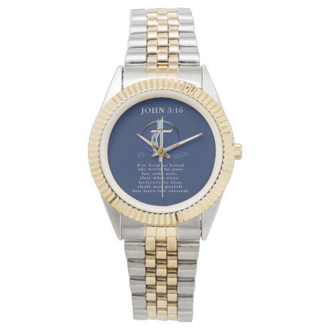 John 3:16 relojes (Anverso)