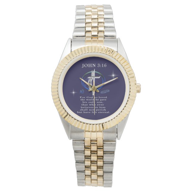 John 3:16 relojes (Anverso)