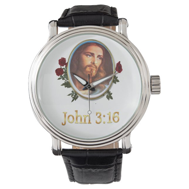 John 3:16 Relojes femeninos (Anverso)
