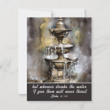 John 4:14 Quien beba el agua que le doy tarjeta