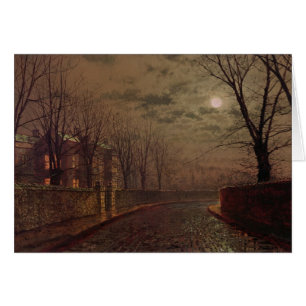 John Atkinson Grimshaw Escena de la calle ilumin