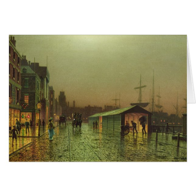John Atkinson Grimshaw | Estacas Liverpool (Anverso (Horizontal))