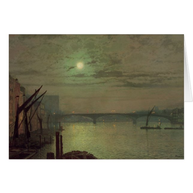 John Atkinson Grimshaw | Puente Southwark, 1882 (o (Anverso (Horizontal))