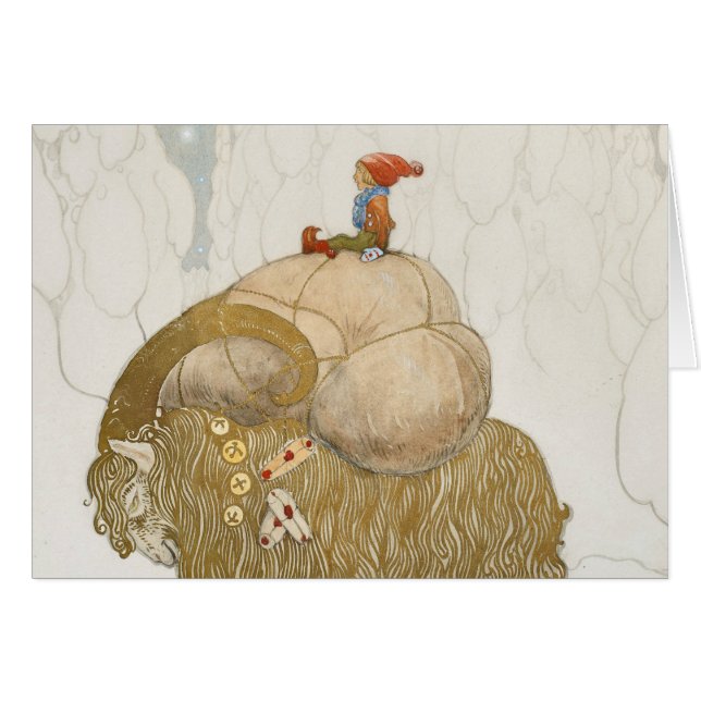 John Bauer - La cabra de los Navidades (Anverso (Horizontal))