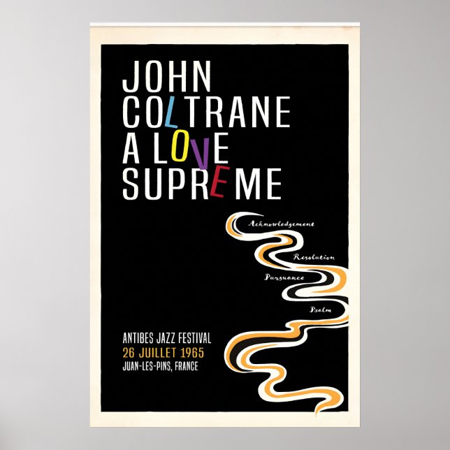 John Coltrane, A Love Supreme , Impresión Original (Frente)