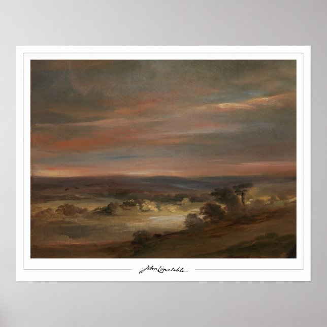 John Constable cartel de arte de Zedign #7 (Frente)
