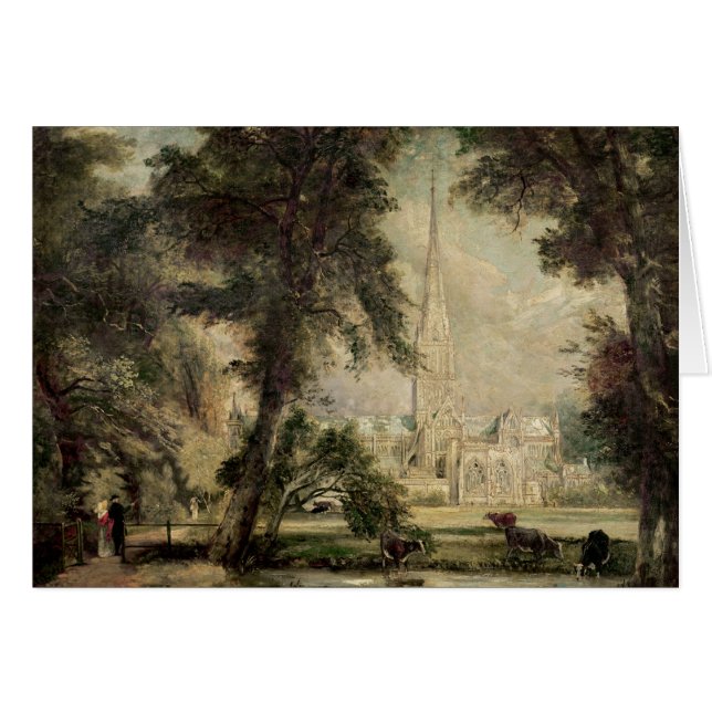 John Constable | Catedral de Salisbury de Bish (Anverso (Horizontal))